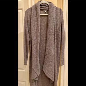 Garnet Hill size M, taupe, long duster cashmere cardigan. Never worn.